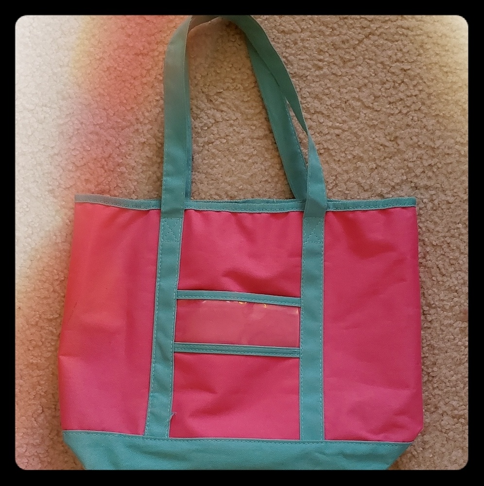 Pink and Blue Tote Bag